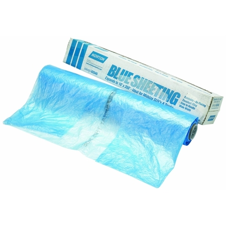 NORTON ABRASIVES 16' Paintable Blue Plastic Sheeting 3345